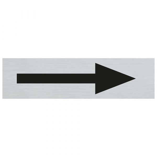 Plate freccia di ALULOOK - Autoadesivo da 165x44 mm.