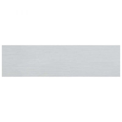 Bord alulook zonder opdruk - 165x44 mm zelfklevend.