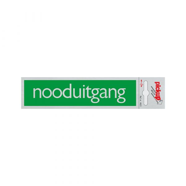 Alulook Emergency Exit Green - 165x44 mm autoadesivo.