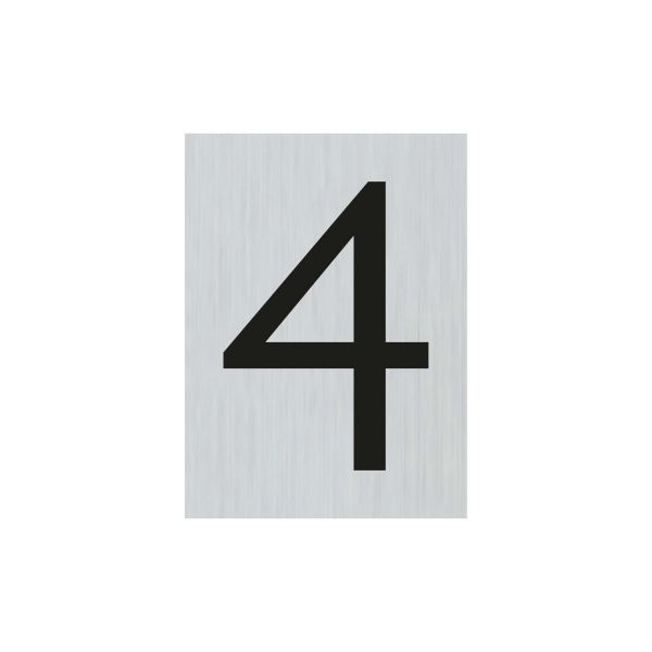 ALULOOK NUMERO 4 - 44x60 mm autoadesivo.