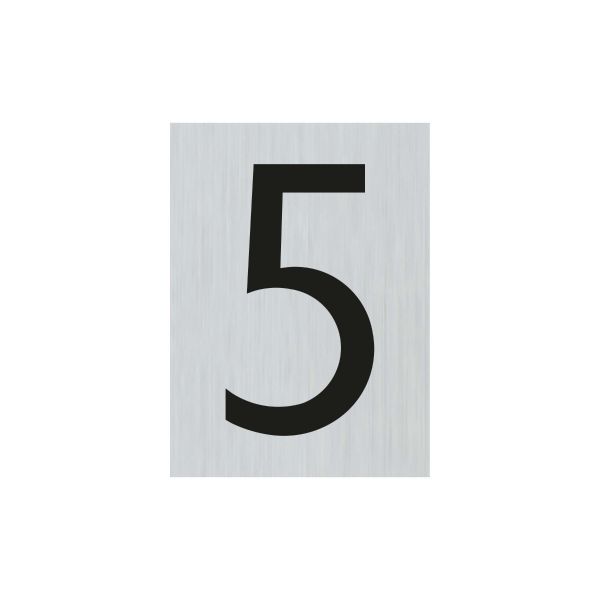 ALULOOK Numero 5 - 44x60 mm autoadesivo.