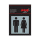 Alulook Ladies Men - Autoadhesivo de 80x80 mm.