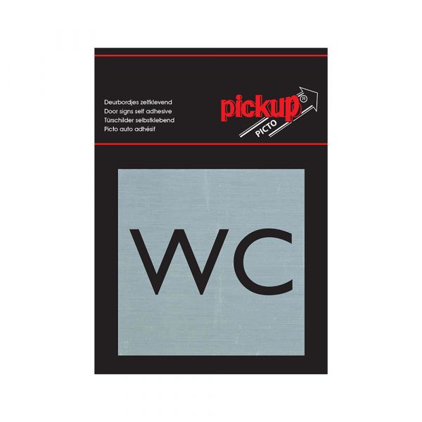 ALULOOK WC Plate - Autoadesivo 80x80 mm.