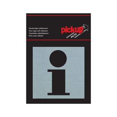 Bord alulook informatie - 80x80 mm zelfklevend.