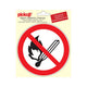 Sticker Fire Open Fire prohibido - 150 mm ronda.