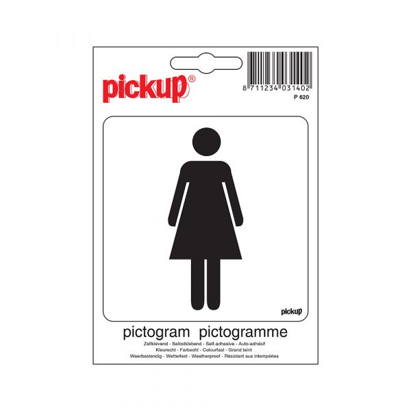 Sticker Ladies - 100x100 mm.