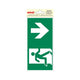 Pegatina Salida de emergencia Down - 100x200 mm.
