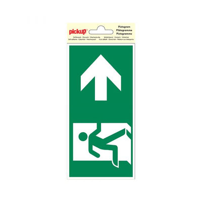 Esci di emergenza adesiva a destra - 100x200 mm.
