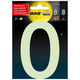 Glow in the dark nummer 0 - 100 mm zelfklevend.
