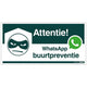Prevención del vecindario de la placa WhatsApp - 150x300 mm.