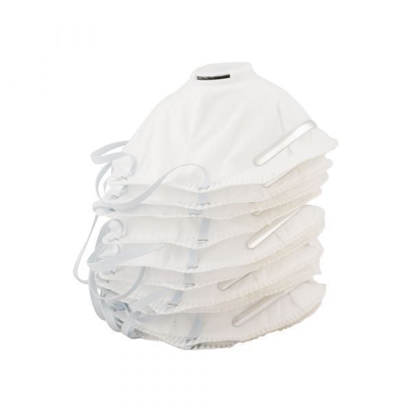 Mascarilla antipolvo oxxa ffp2 con valvula 10 piezas