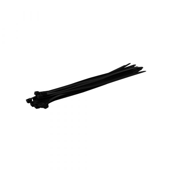 Topgear Tieribs 300x8, 100 pezzi neri