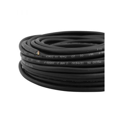 Cable de neopreno 3x1.0 negro 20 metros.