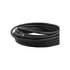 Huishoudsnoer 2x0.75 zwart 5 meter.