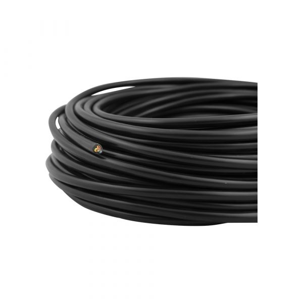 Cable doméstico 3x1.0 negro 25 metros.