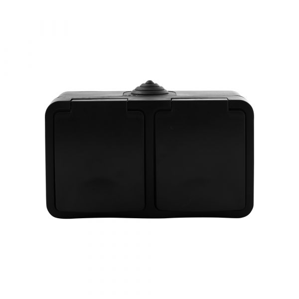 AC Content box structure - 2 -fold - Horizontal - Black