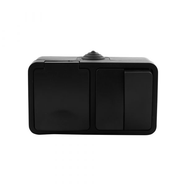 Combinatie opbouw - serie - zwart