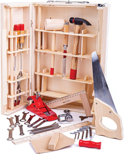 Bigjigs toolbox 28-piece kids