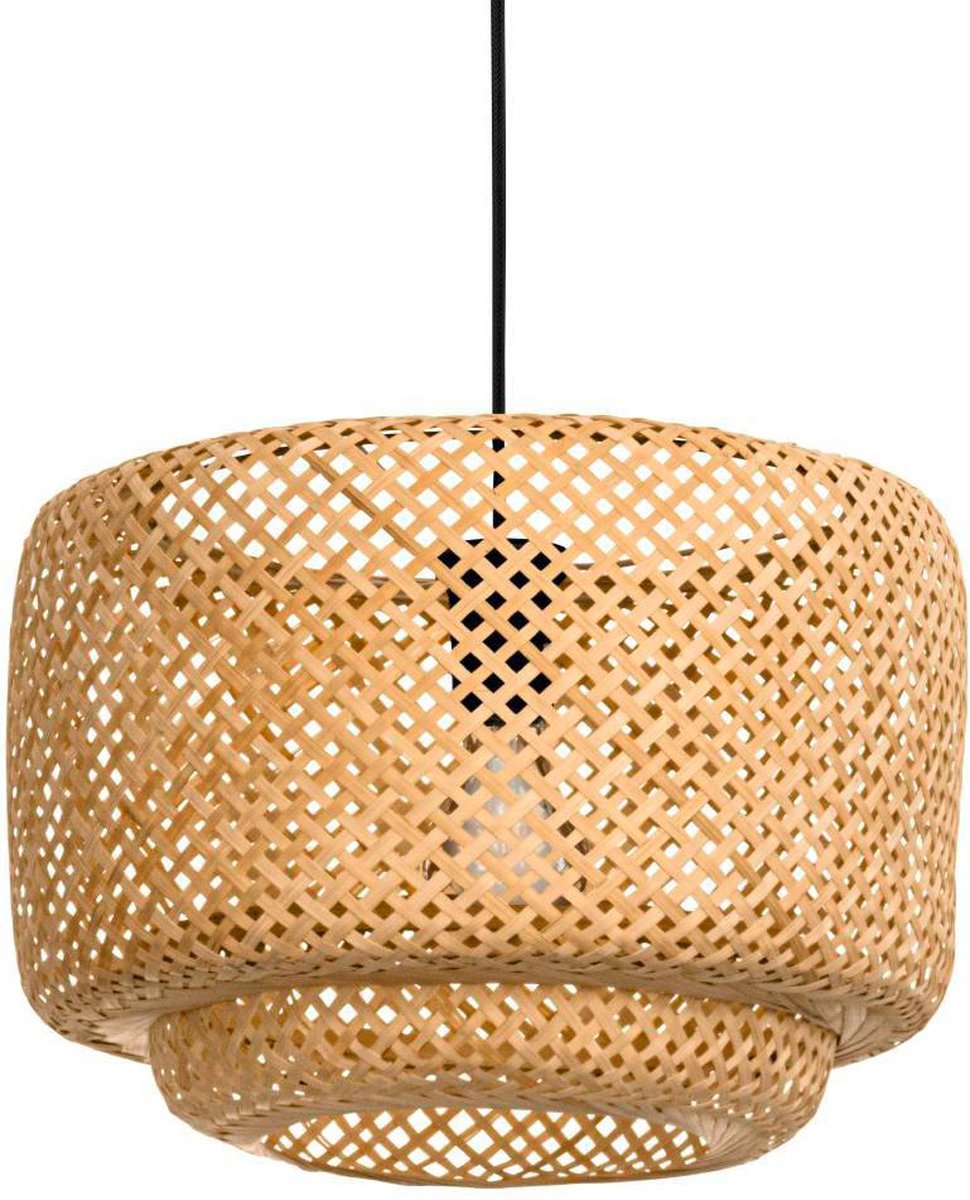 Eglo hettonle hanglamp - e27 - ø 42 cm - zwart hout