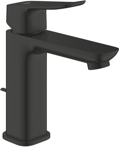 Miscelatore lavabo Grohe Dice - taglia M - risparmio idrico - incluso scarico - nero opaco