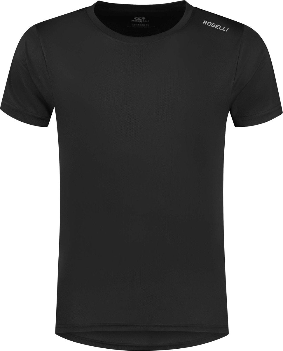 Maglia da corsa promozionale Rogelli da uomo - maniche corte - nera - xxl