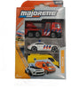 Majorette - veicoli giocattolo sos - vigili del fuoco - polizia - ambulanza - 7,5 cm