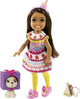Barbie Club Chelsea - ragazza con vestito cupcake - 15 cm - mini bambola