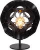Lucide hannelore - lampada da tavolo - ø 25 cm - 1xe27 - nera