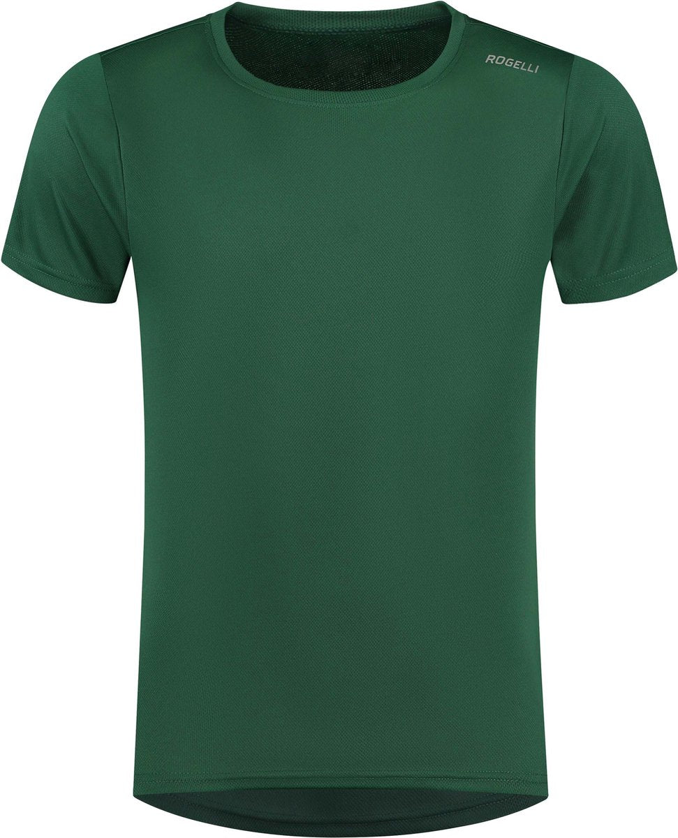 Maglia running promozionale Rogelli uomo - maniche corte - verde scuro - l