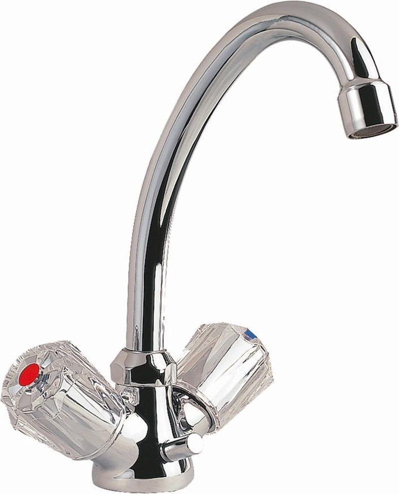 Rubinetto da cucina Schütte Brillant - miscelatore - bocca alta e girevole - cromato