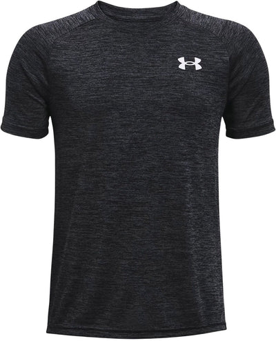 Maglia sportiva da ragazzo Under Armour ua tech 2.0 ss-blk - nera - bianca