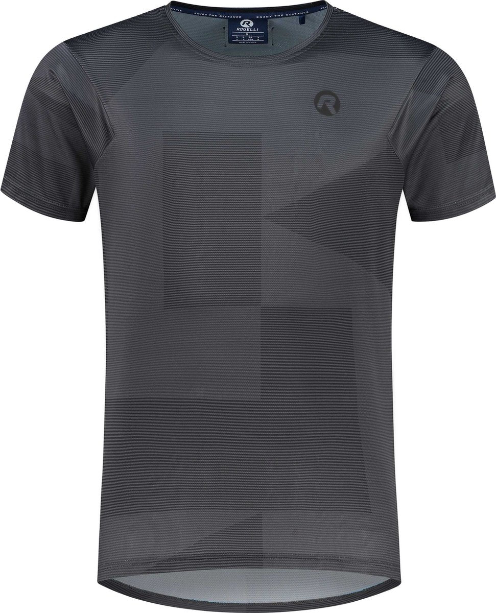 Rogelli core mountainbike shirt heren - fietsshirt - korte mouwen - grijs - advntr - maat m