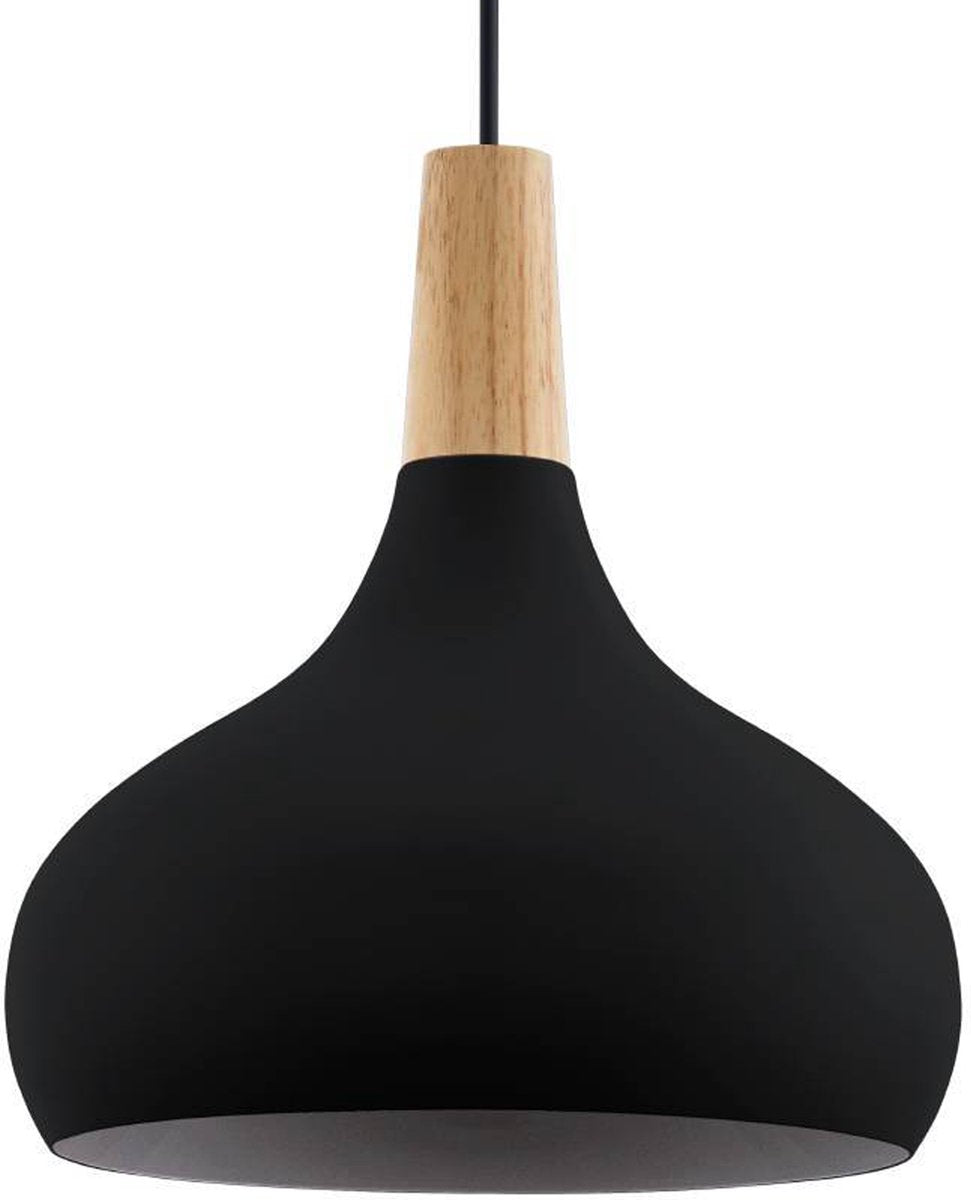 Eglo sabinar hanglamp - e27 - ø 28 cm - zwart bruin