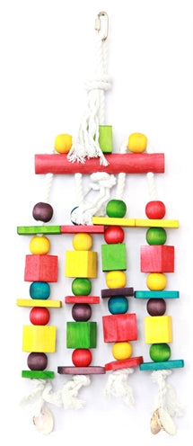 Felices juguetes para mascotas bloque n beads loro