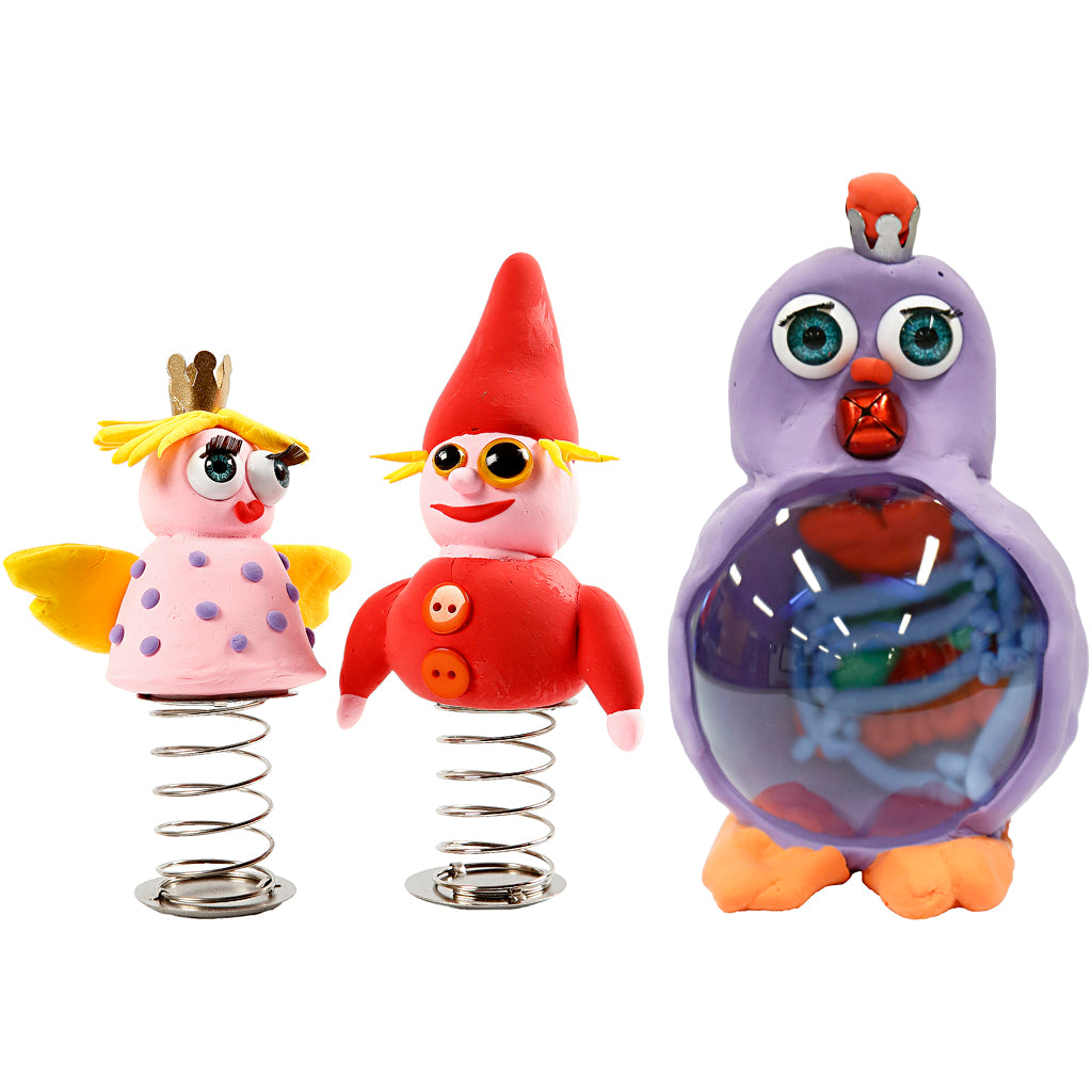Silk clay funny friends, class set, various colors, 1 set
