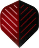 Alette per freccette Faver - 3 pezzi - PVC - rosso nero con stampa