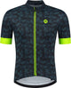 Rogelli rubik fietsshirt - korte mouwen - heren - blauw, geel - maat m
