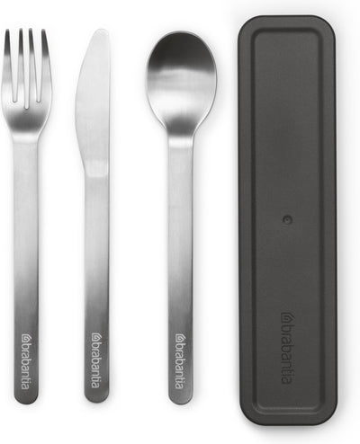 Brabantia Brabantia Make Take CULLERY SET 3 piezas de gris oscuro