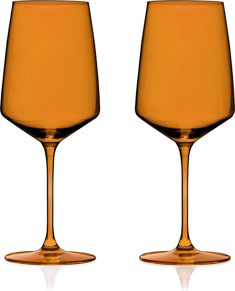 Bicchiere da vino Viski Reserve Nouveau - cristallo - 650 ml - 2 pezzi - ambra