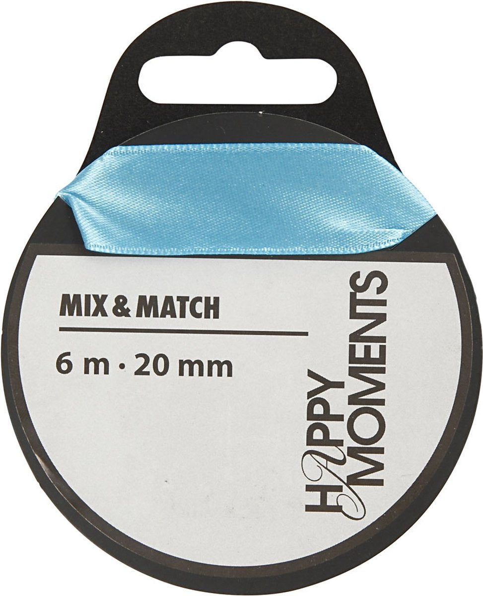 Creativ Company Satin Ribbon Light Blue, 15m