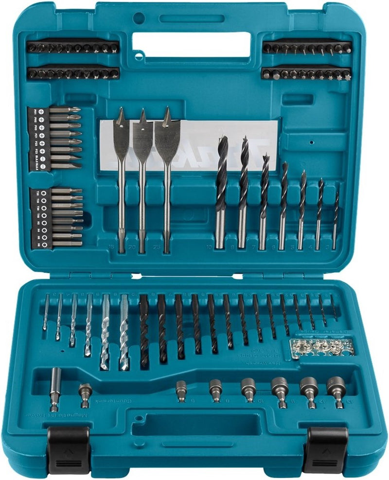 Accesorios Makita d-47248 | juego de puntas de taladro y destornillador | 100 piezas | en estuche de plástico - d-47248