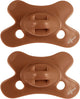Difrax fopspeen natural - 0 tot 6 maanden - bruin - 2 stuks