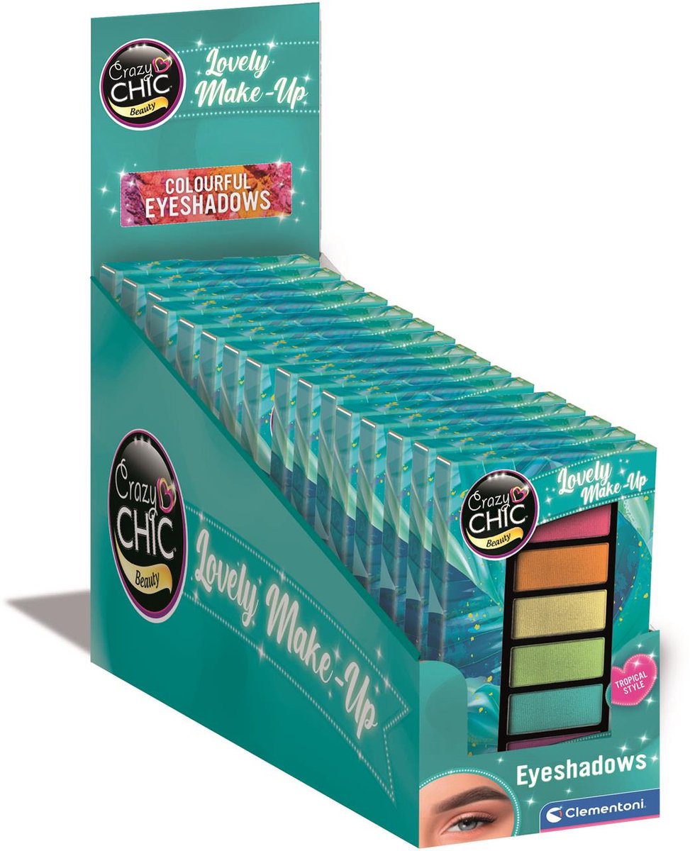 Clementoni crazy chic oogschaduw tropisch - 6 kleuren