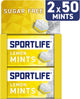 Sportlife mints lemont mint - frisse suikervrije mints - 12x(2x35g)
