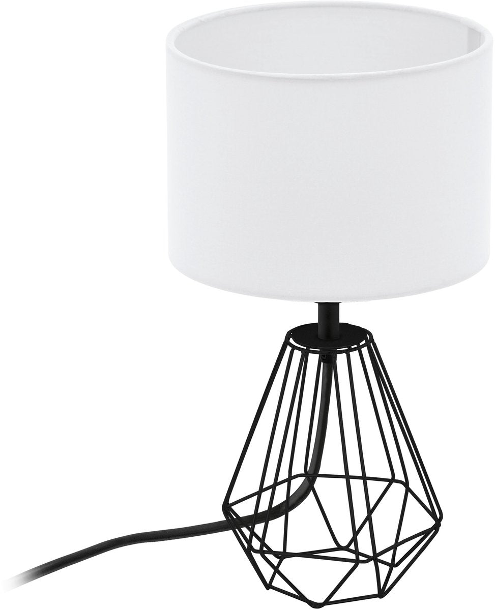 Eglo carlton 2 tafellamp - e14 - 30,5 cm - zwart wit