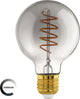 Eglo led lamp - e27 - ø 9,5 cm - g95 - smoke - 2000k - dimbaar