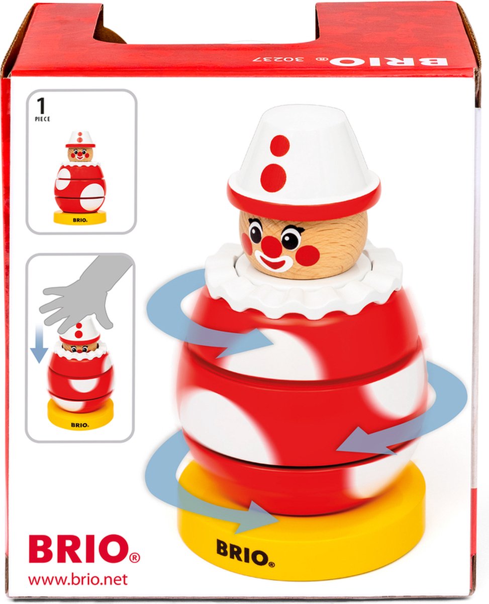 Brio draaiend clowntje â€“ speelse motoriekontwikkeling voor peuters