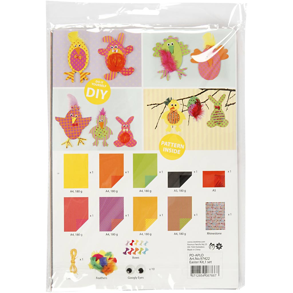 Creativ company diy cutting package, strong colors, 1 box