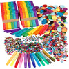 Glitter e bastoncini di legno dell'azienda Creativ, vari colori, 1 set