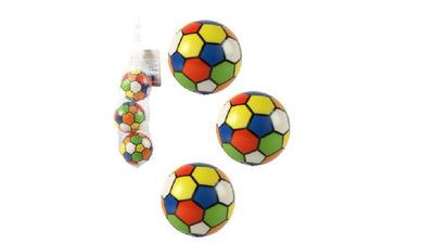 Palline in ecopelle 3 pezzi in rete 6cm